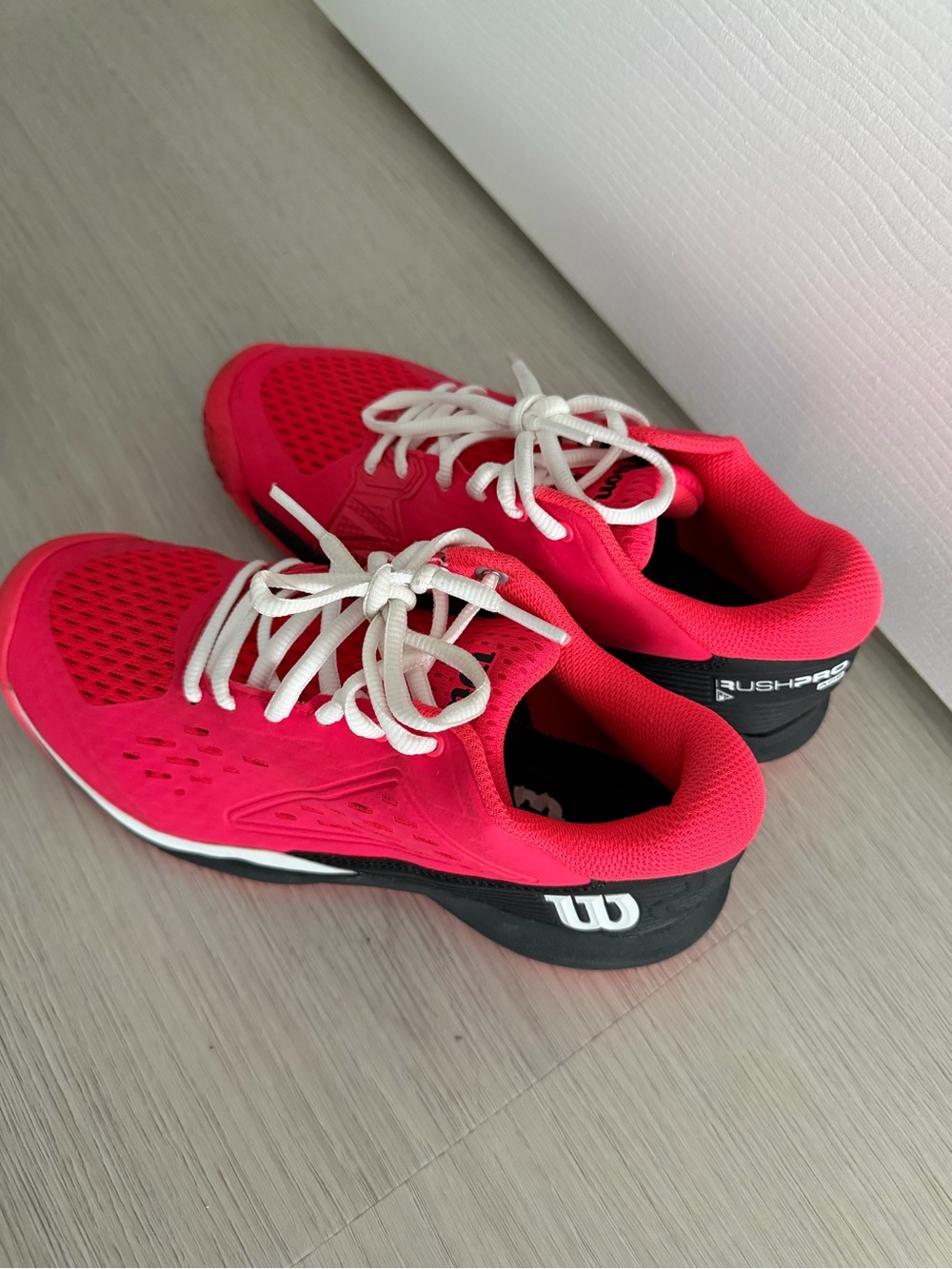 Wilson Women's Rush Pro Pink and Black Tennis Shoes